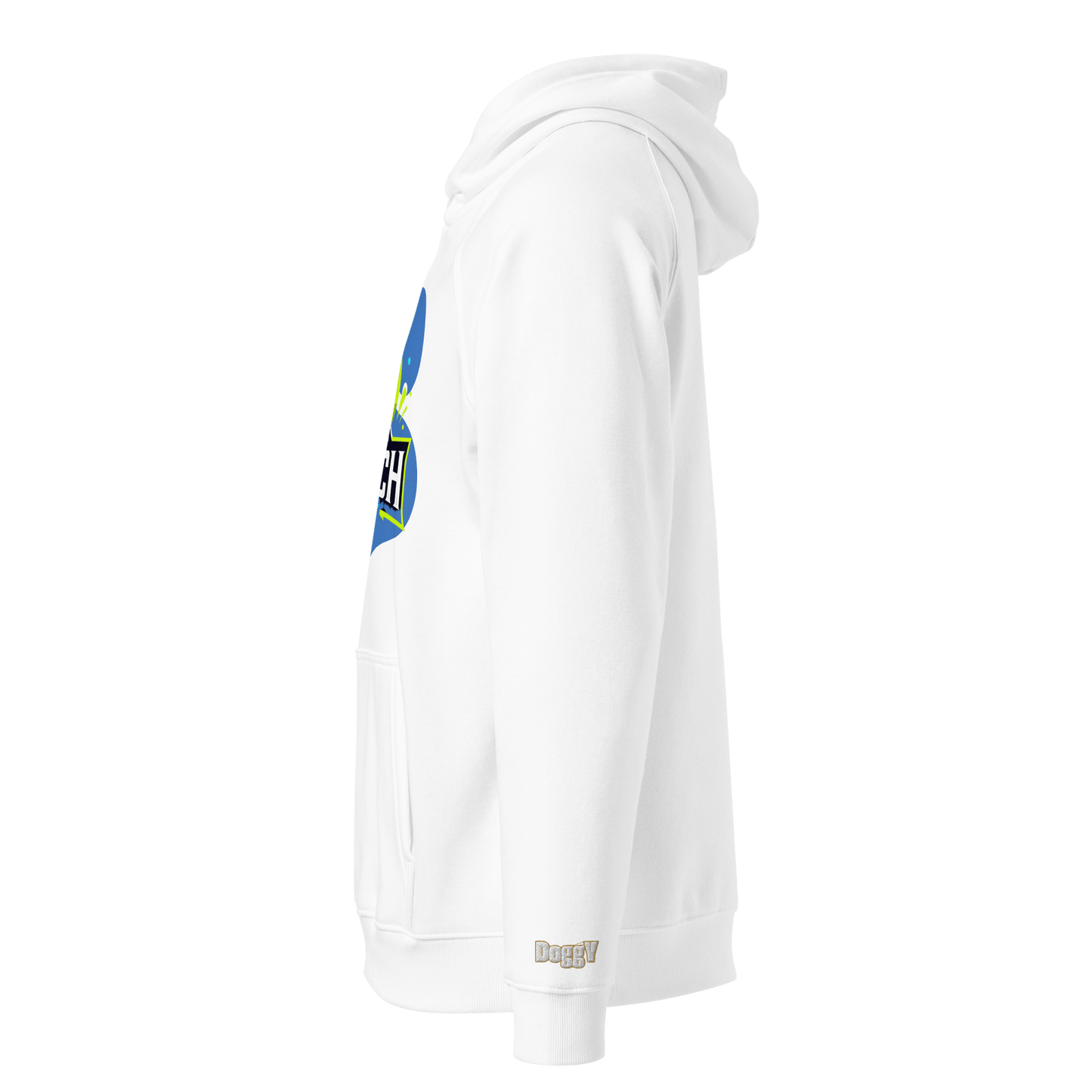 Sweat à capuche écologique Raglan unisexe - Collection Bouledogue Francais - Doggy Trend