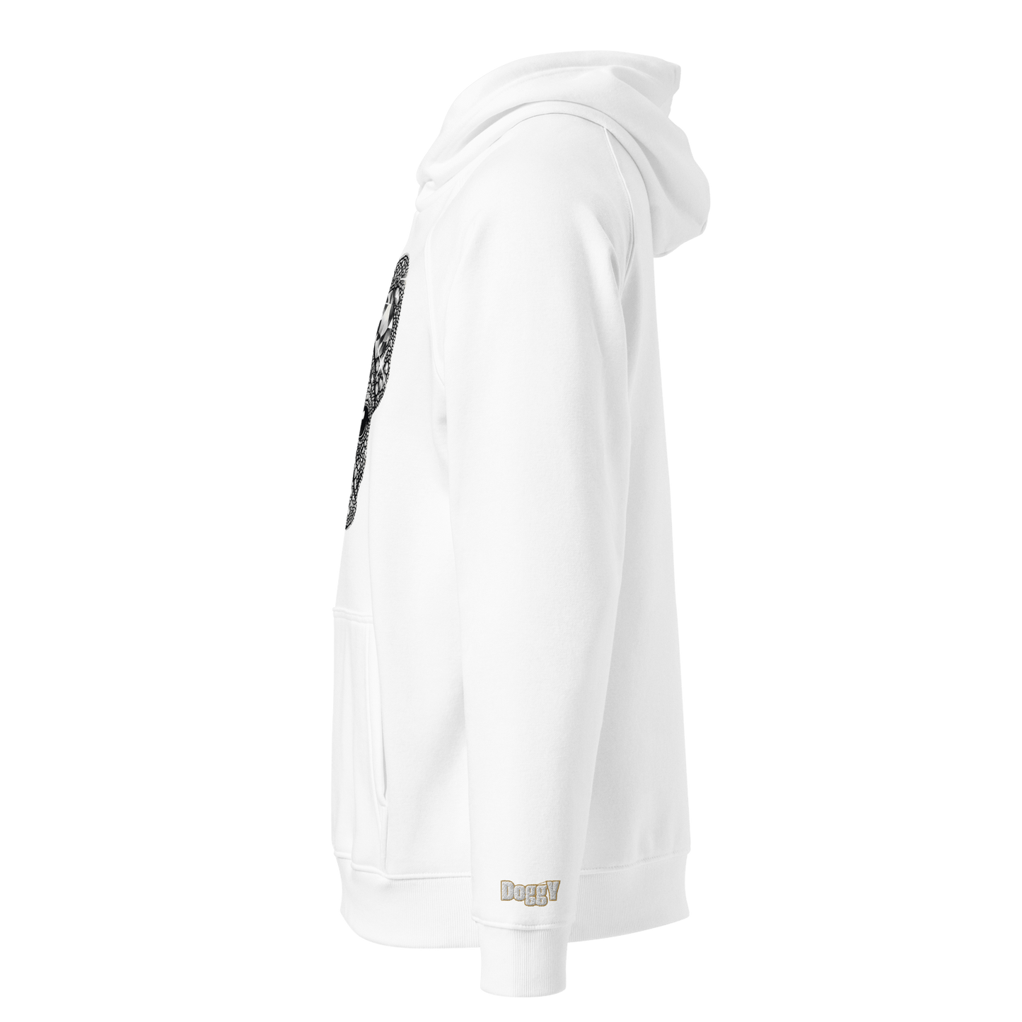 Sweat à capuche écologique Raglan unisexe - Collection Bouledogue Français - Doggy Trend