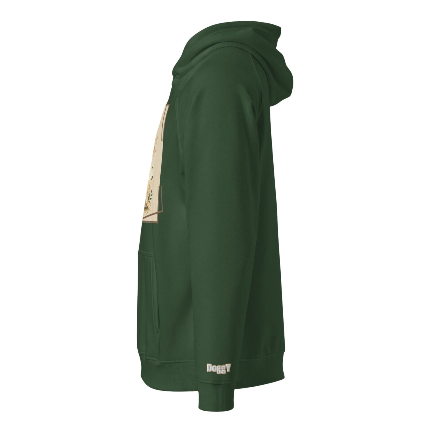 Sweat à capuche écologique Raglan unisexe - Collection Bouledogue Francais - Doggy Trend