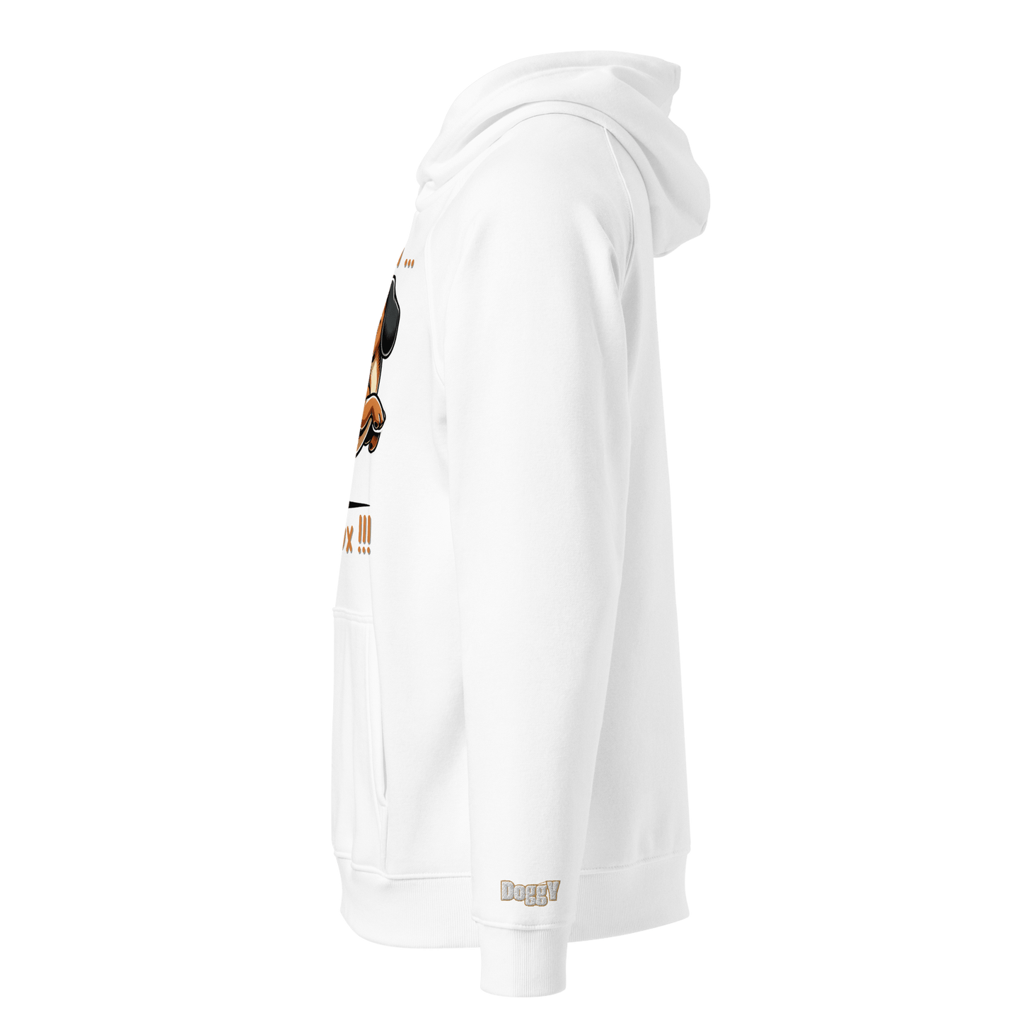 Sweat à capuche écologique Raglan unisexe - Collection Teckel - Doggy Trend