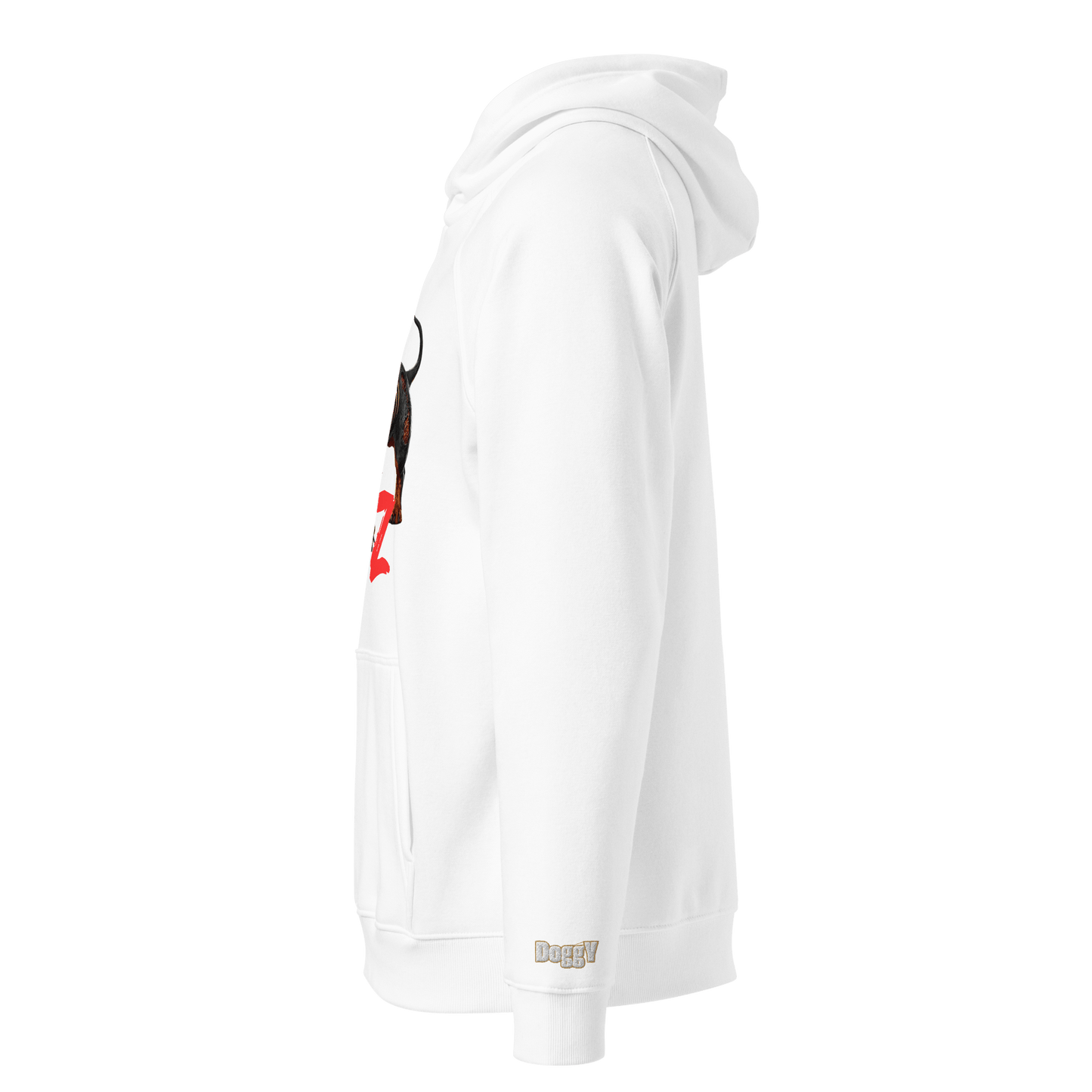 Sweat à capuche écologique Raglan unisexe - Collection Teckel - Doggy Trend