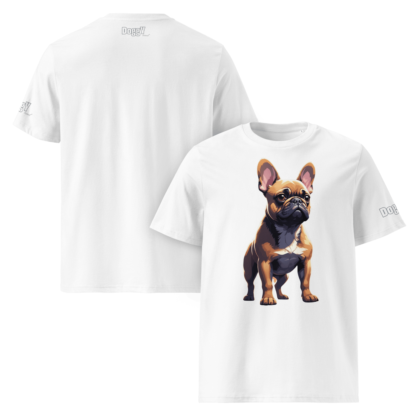 T-shirt unisexe en coton biologique - Collection Bouledogue Français - Doggy Trend