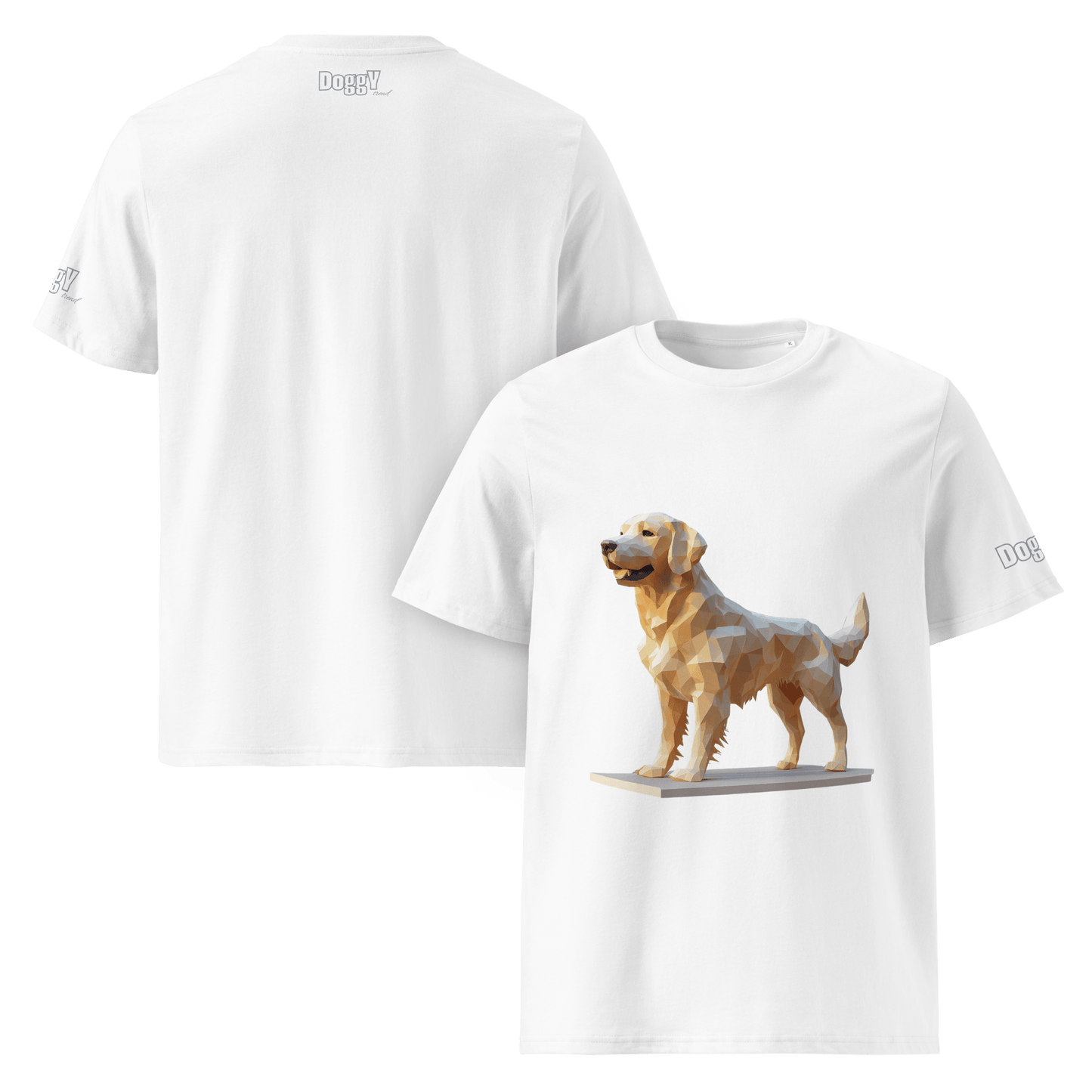 T-shirt unisexe en coton biologique - Collection Golden Retriever - Doggy Trend