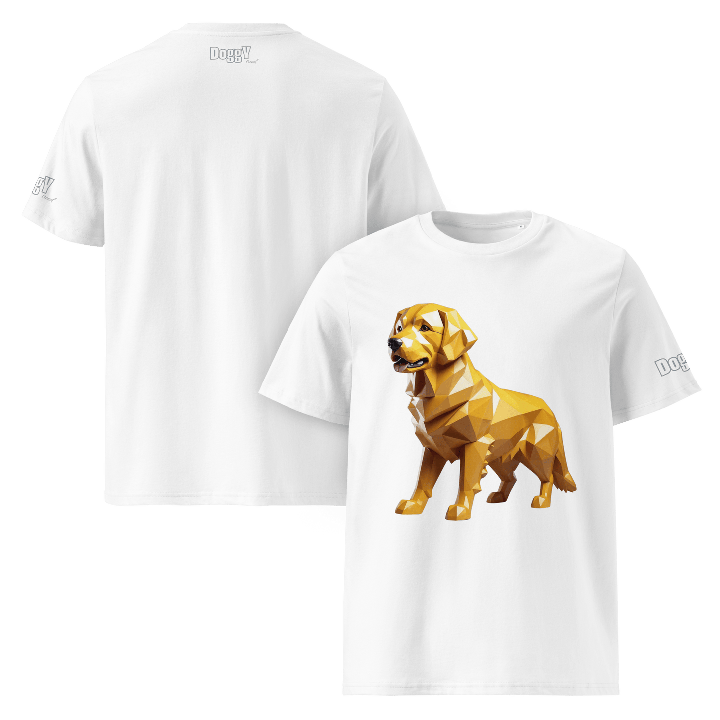 T-shirt unisexe en coton biologique - Collection Golden Retriever - Doggy Trend