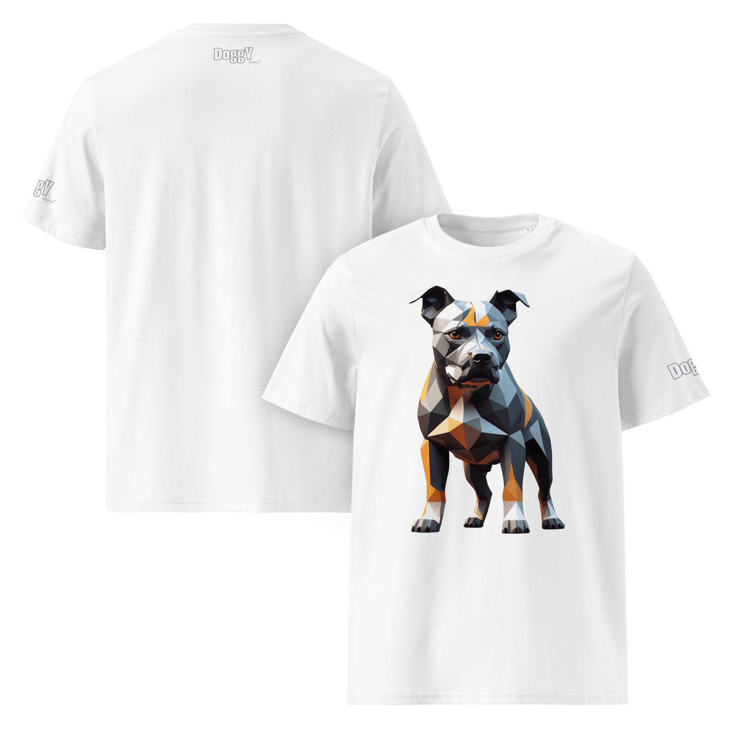 T-shirt unisexe en coton biologique - Collection Staffordshire Bull Terrier - Doggy Trend