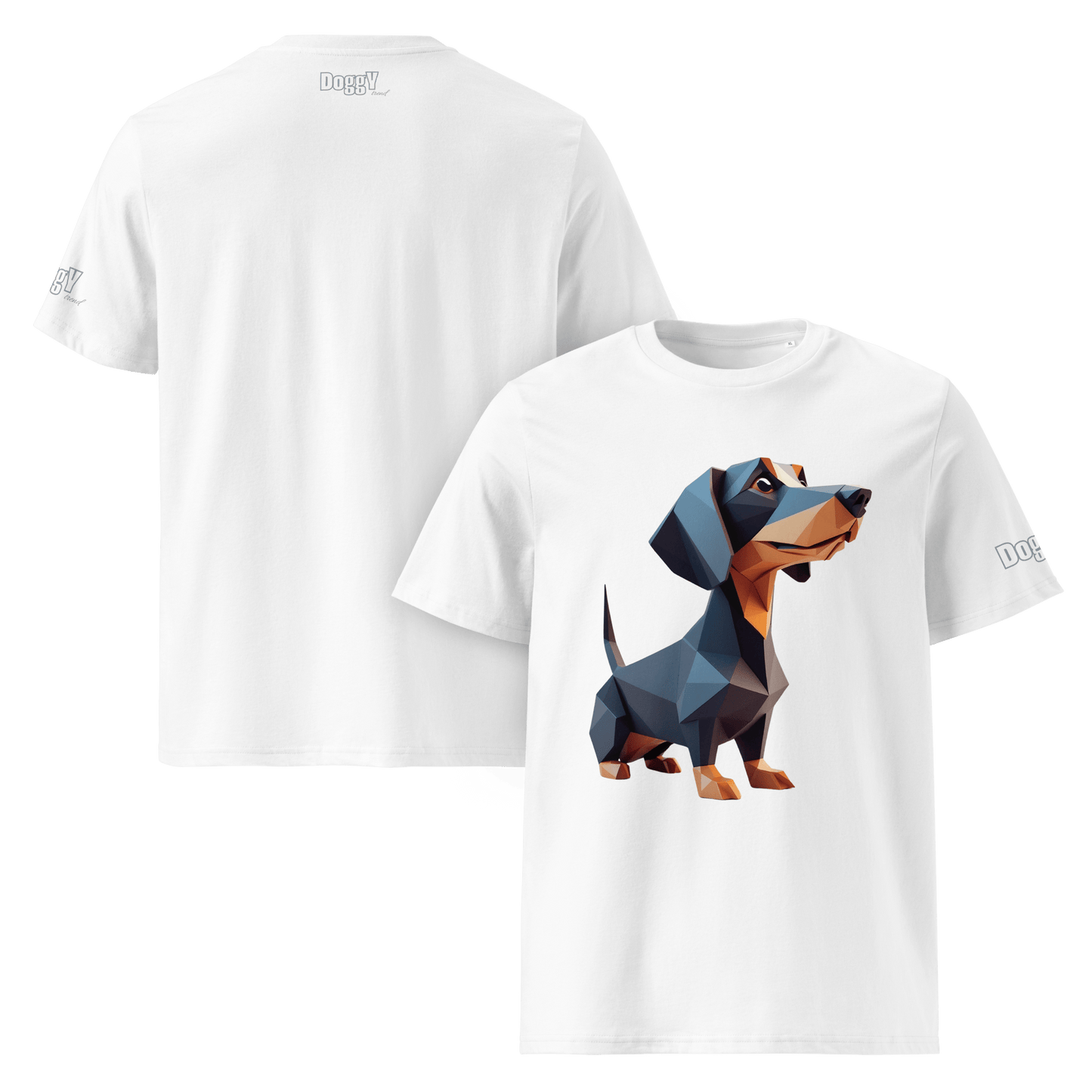 T-shirt unisexe en coton biologique - Collection Teckel - Doggy Trend
