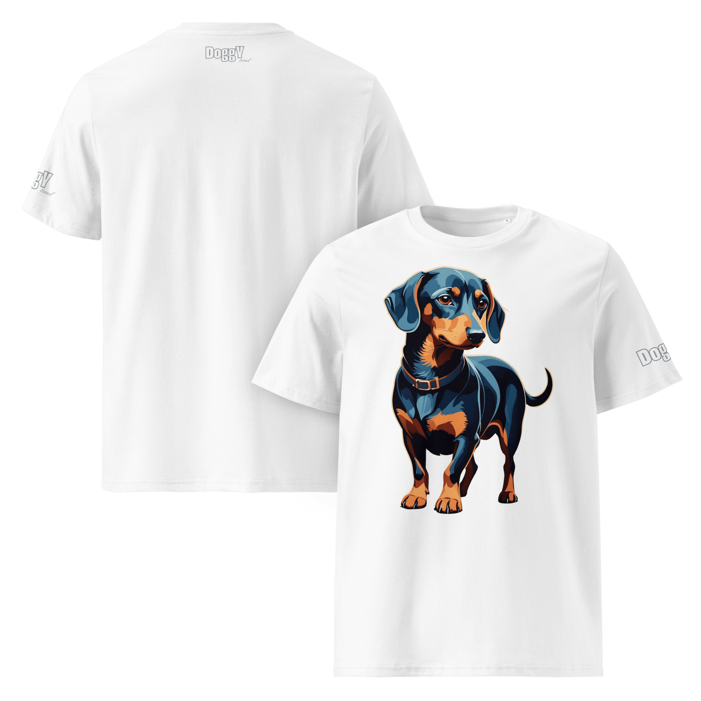 T-shirt unisexe en coton biologique - Collection Teckel - Doggy Trend