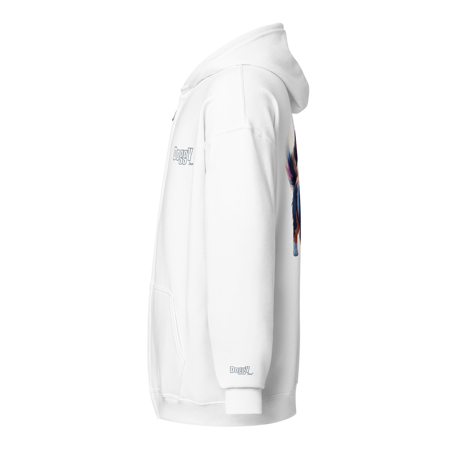 Veste à capuche épais unisexe à fermeture éclair classique - Collection Berger Australien - Doggy Trend