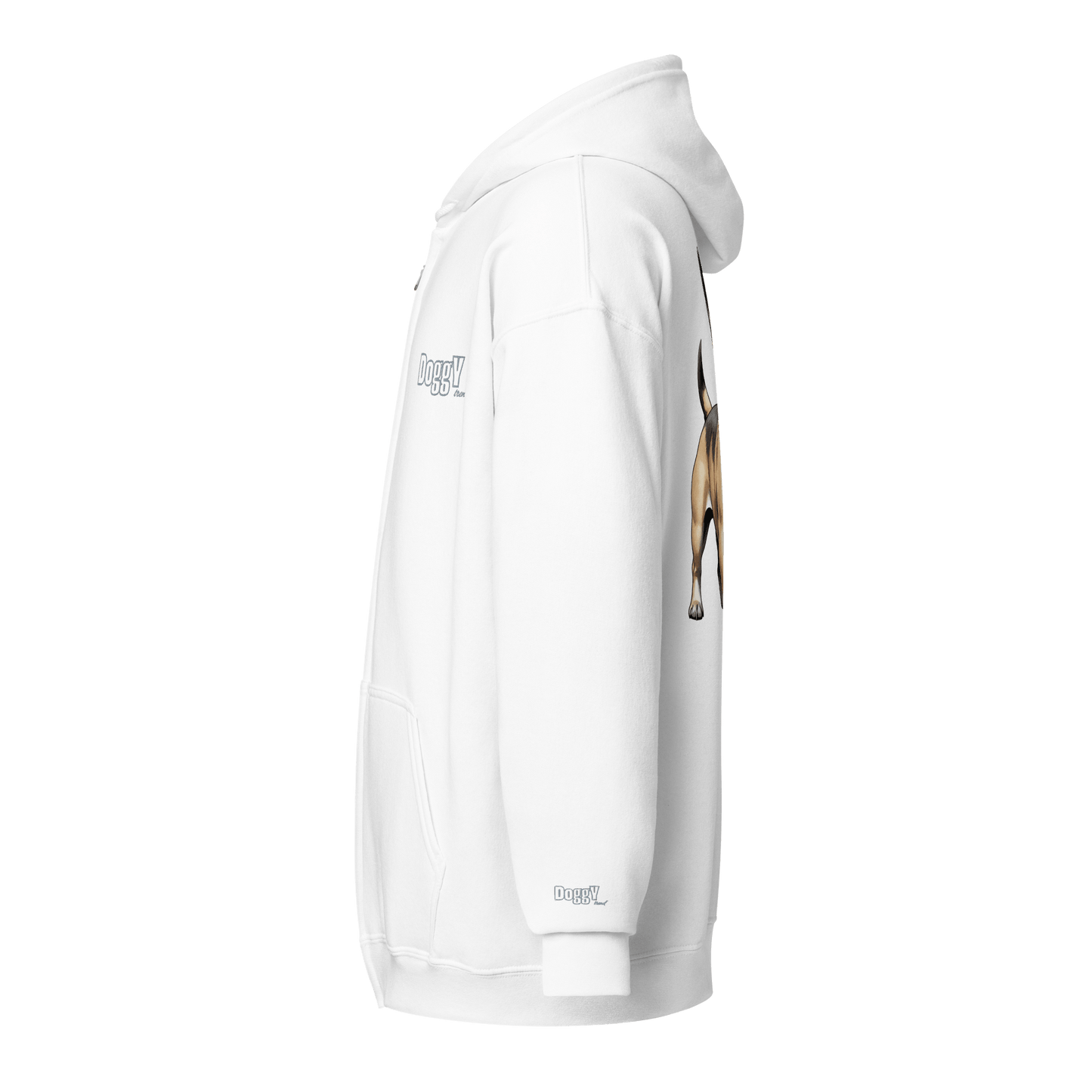 Veste à capuche épais unisexe à fermeture éclair classique - Collection Bouledogue Français - Doggy Trend