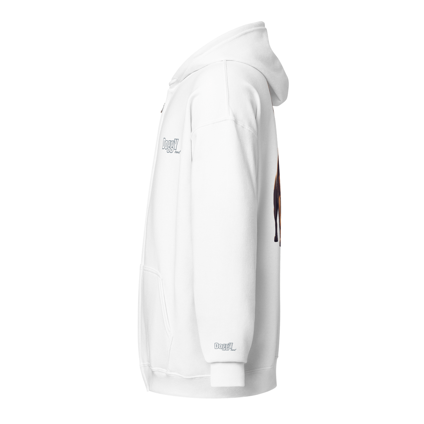 Veste à capuche épais unisexe à fermeture éclair classique - Collection Bouledogue Français - Doggy Trend