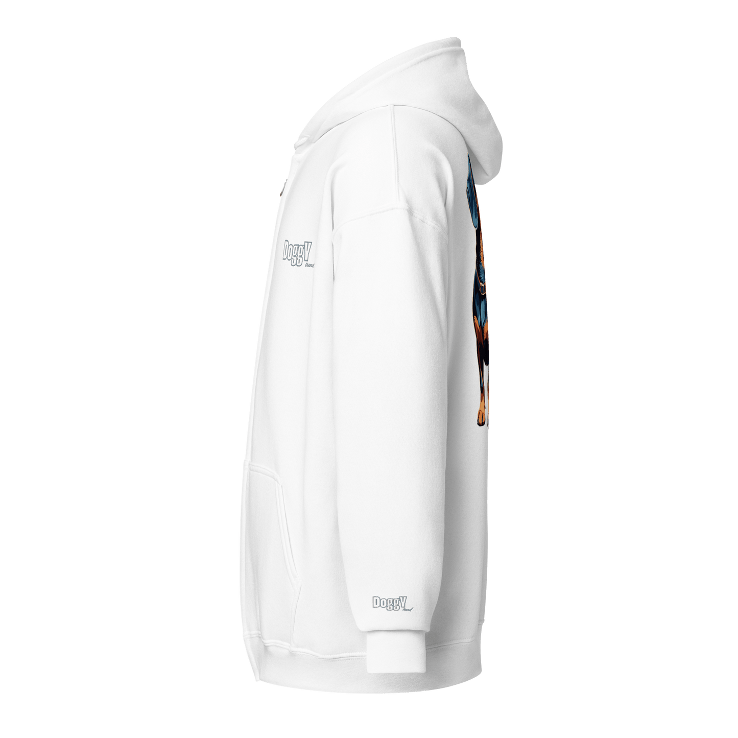 Veste à capuche épais unisexe à fermeture éclair classique - Collection Teckel - Doggy Trend