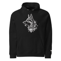 Sweat à capuche écologique Raglan unisexe - Collection Berger Allemand - Doggy Trend