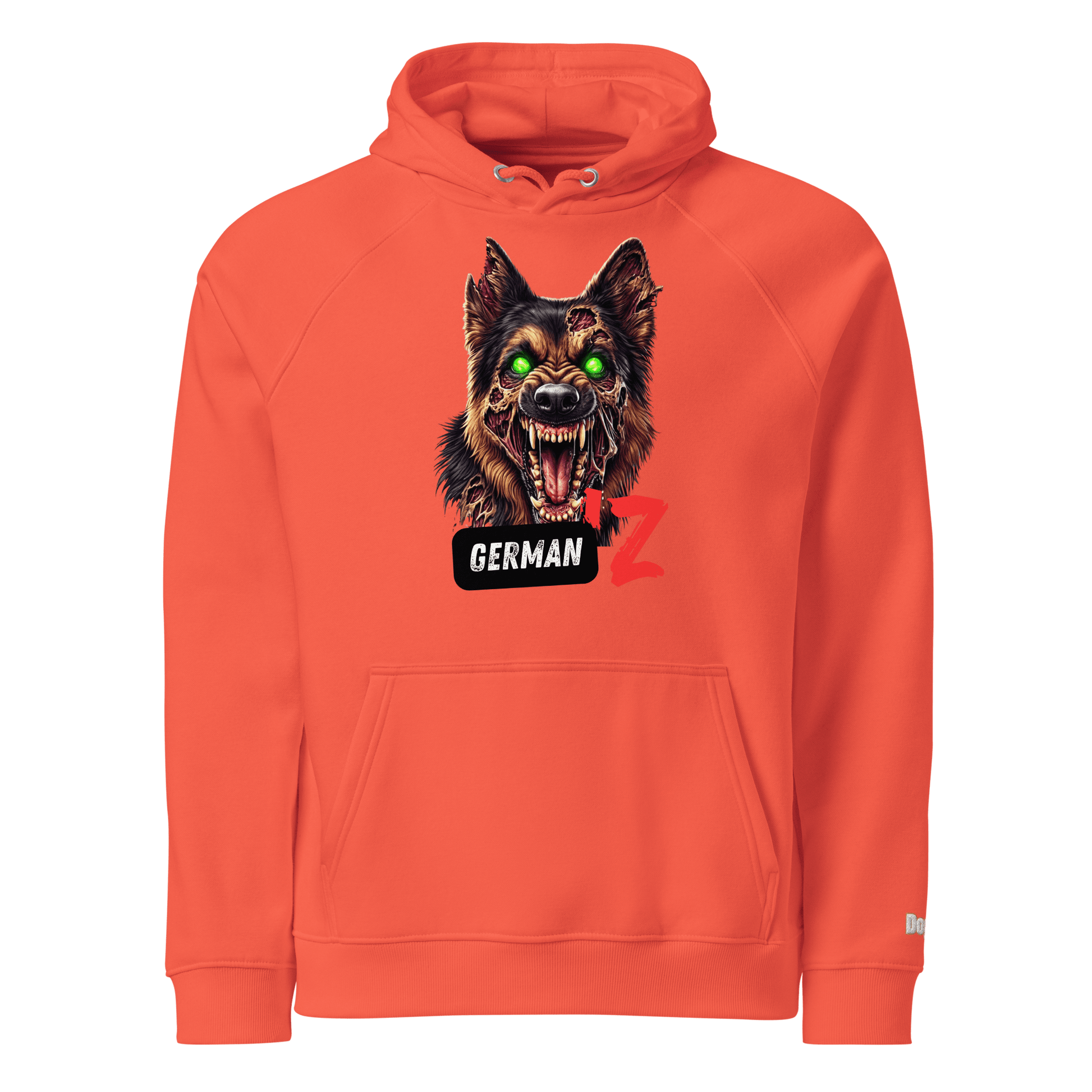 Sweat à capuche écologique Raglan unisexe - Collection Berger Allemand - Doggy Trend