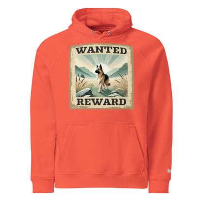 Sweat à capuche écologique Raglan unisexe - Collection Berger Allemand - Doggy Trend