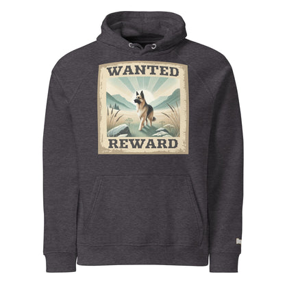 Sweat à capuche écologique Raglan unisexe - Collection Berger Allemand - Doggy Trend