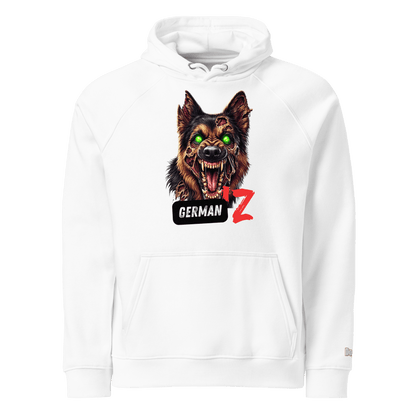 Sweat à capuche écologique Raglan unisexe - Collection Berger Allemand - Doggy Trend
