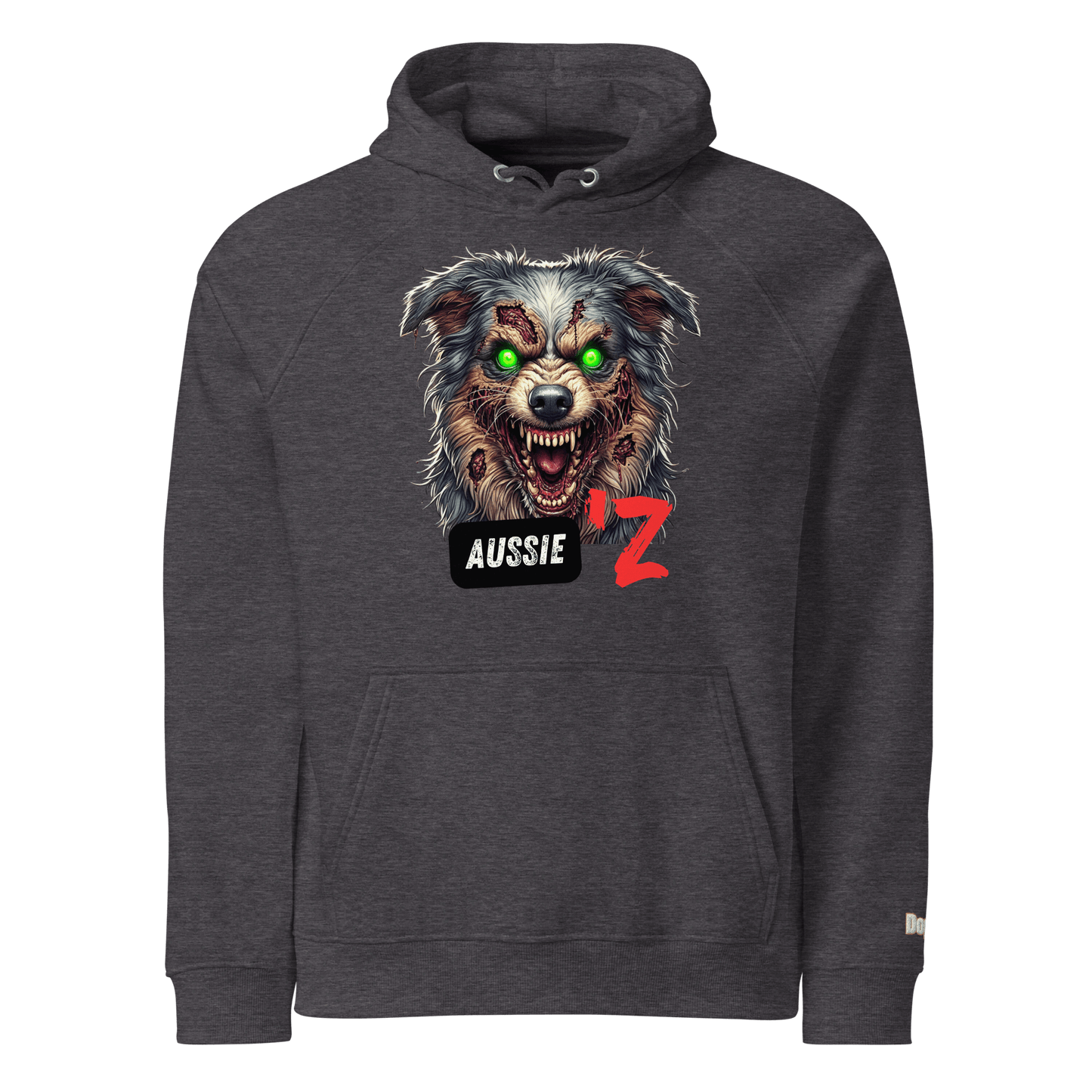 Sweat à capuche écologique Raglan unisexe - Collection Berger Australien - Doggy Trend
