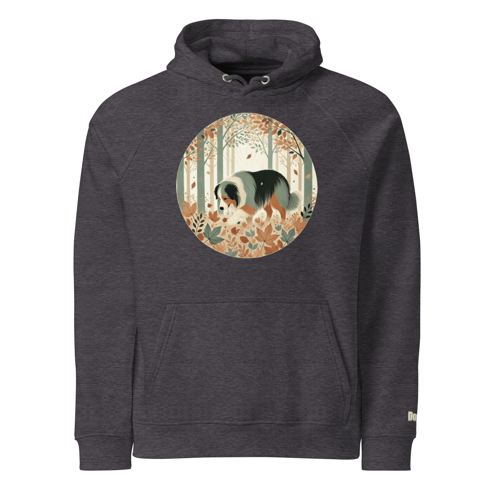 Sweat à capuche écologique Raglan unisexe - Collection Berger Australien - Doggy Trend
