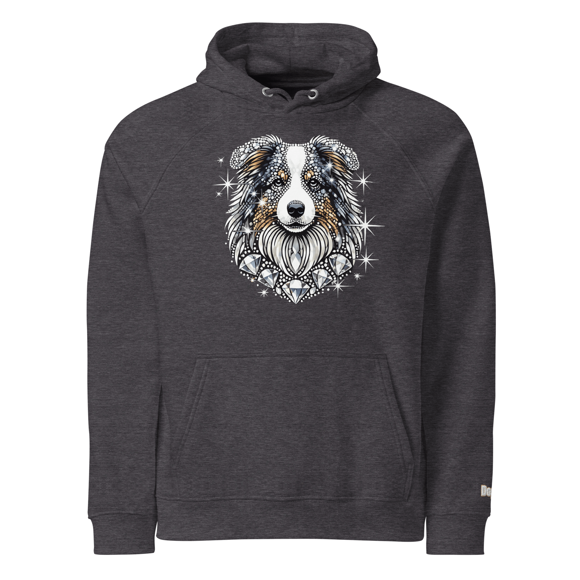 Sweat à capuche écologique Raglan unisexe - Collection Berger Australien - Doggy Trend