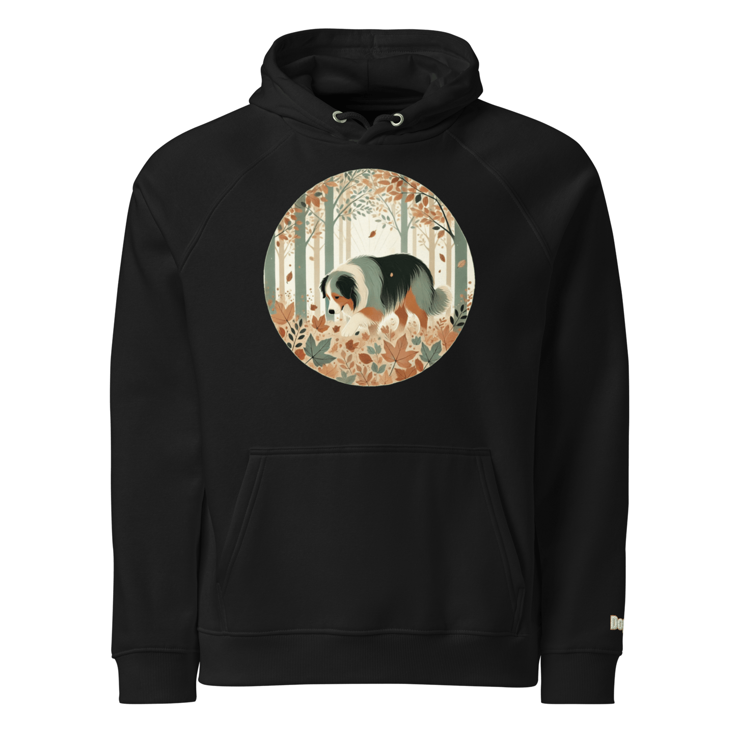 Sweat à capuche écologique Raglan unisexe - Collection Berger Australien - Doggy Trend