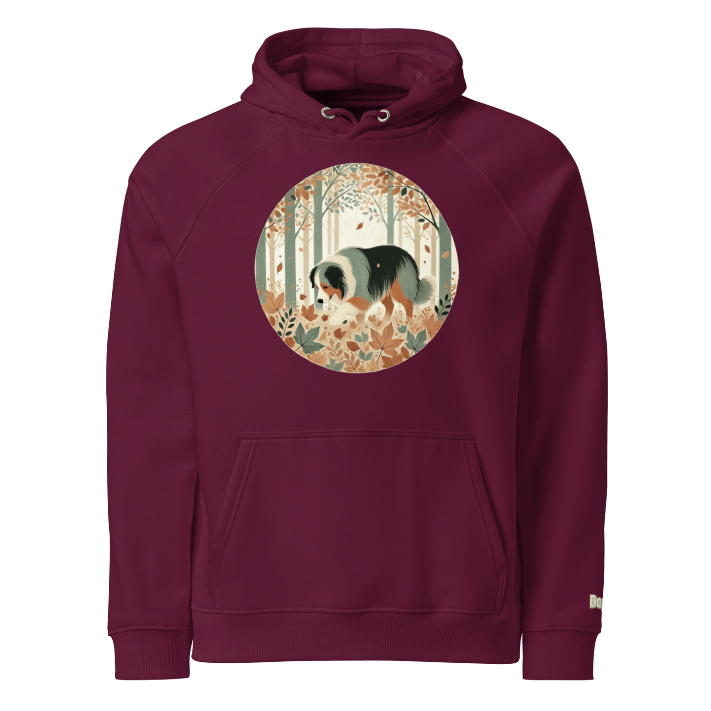 Sweat à capuche écologique Raglan unisexe - Collection Berger Australien - Doggy Trend