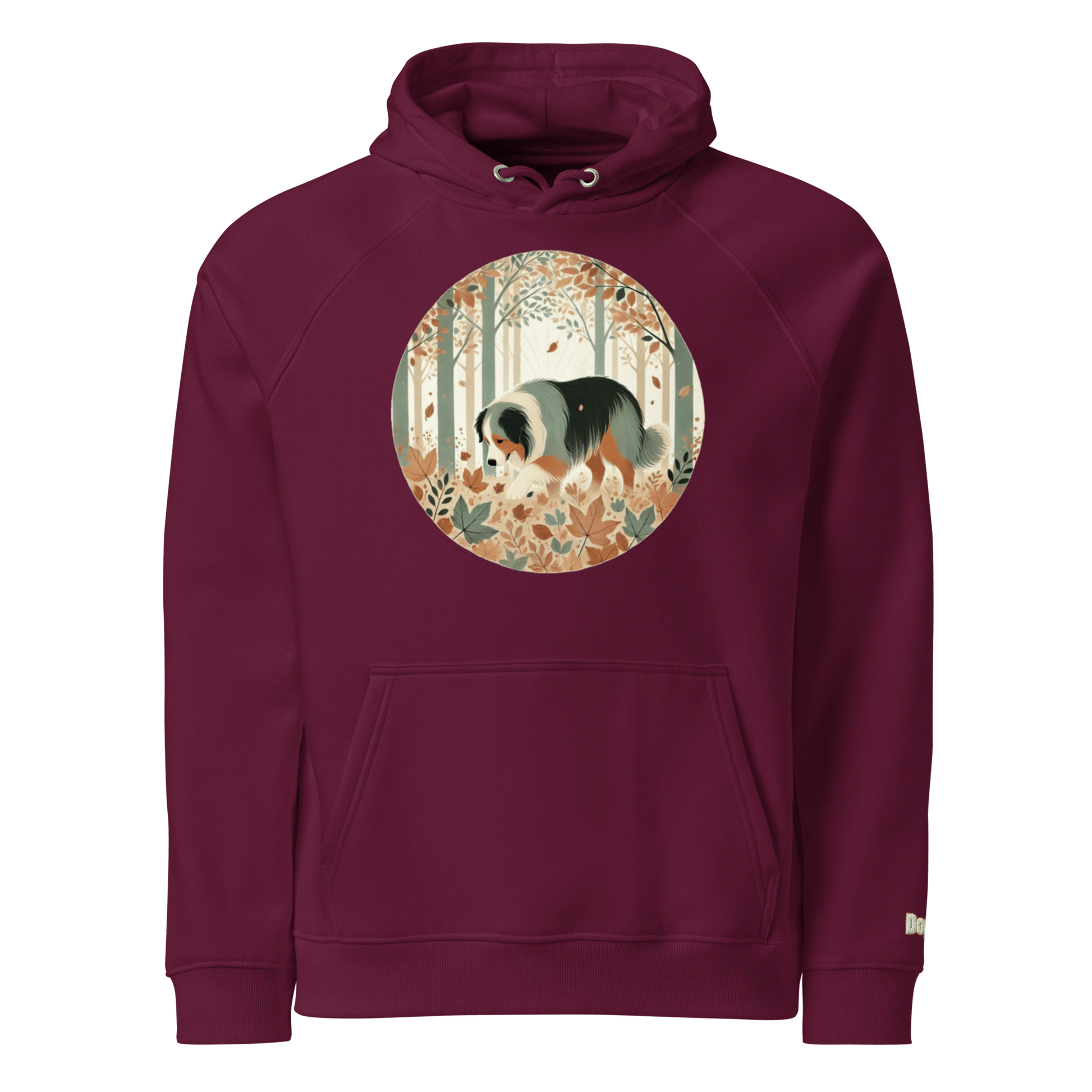 Sweat à capuche écologique Raglan unisexe - Collection Berger Australien - Doggy Trend