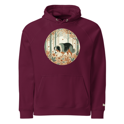 Sweat à capuche écologique Raglan unisexe - Collection Berger Australien - Doggy Trend