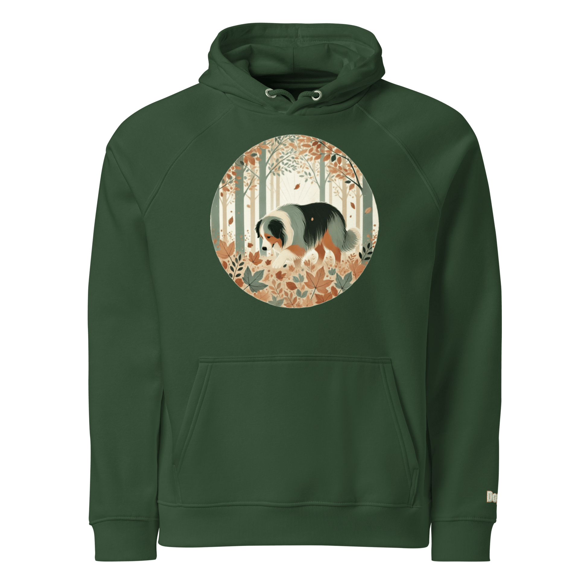Sweat à capuche écologique Raglan unisexe - Collection Berger Australien - Doggy Trend
