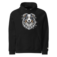 Sweat à capuche écologique Raglan unisexe - Collection Berger Australien - Doggy Trend