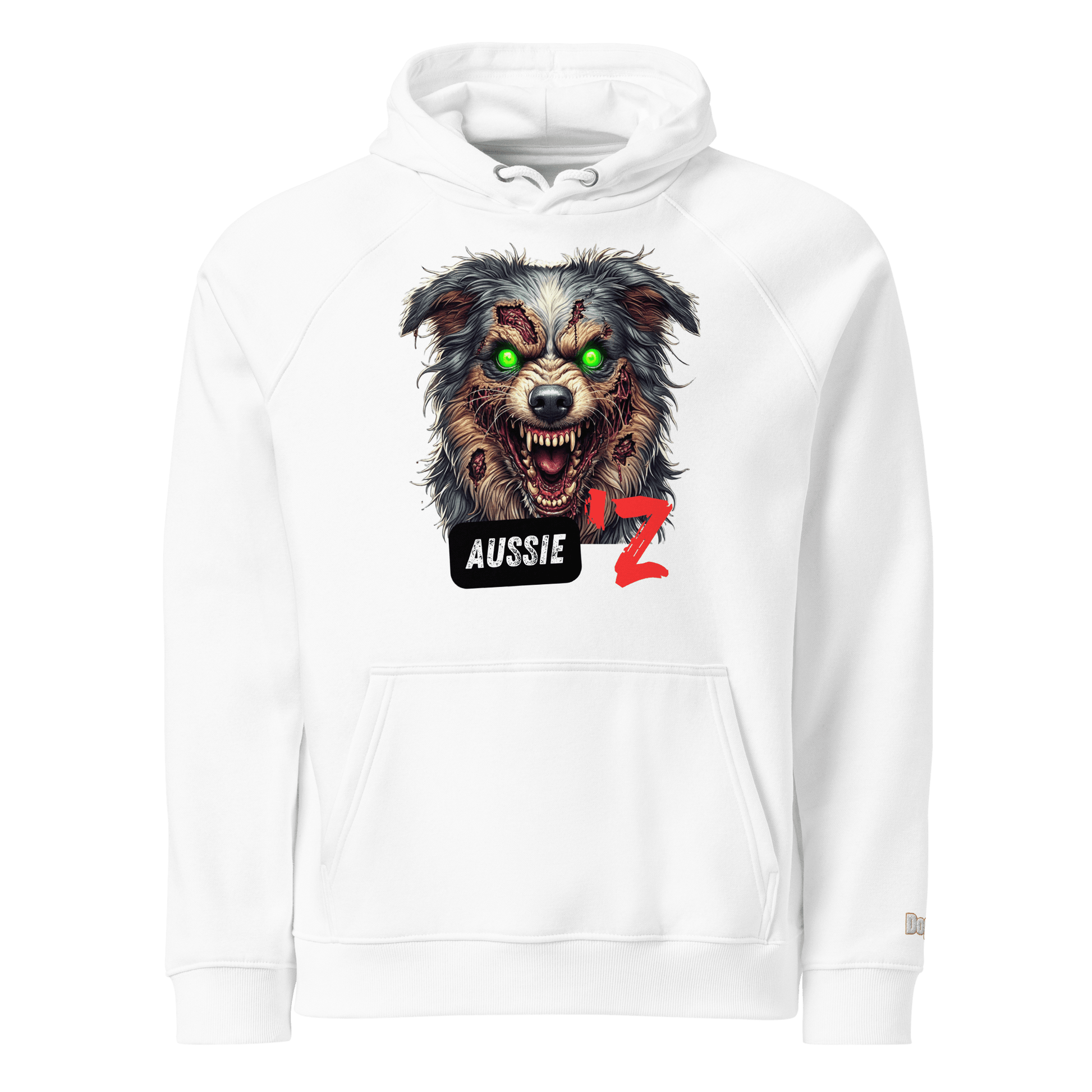 Sweat à capuche écologique Raglan unisexe - Collection Berger Australien - Doggy Trend