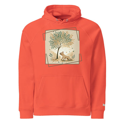 Sweat à capuche écologique Raglan unisexe - Collection Bouledogue Francais - Doggy Trend