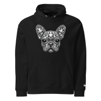 Sweat à capuche écologique Raglan unisexe - Collection Bouledogue Français - Doggy Trend