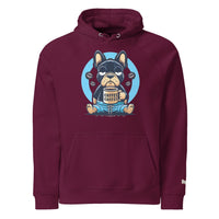 Sweat à capuche écologique Raglan unisexe - Collection Bouledogue Francais - Doggy Trend