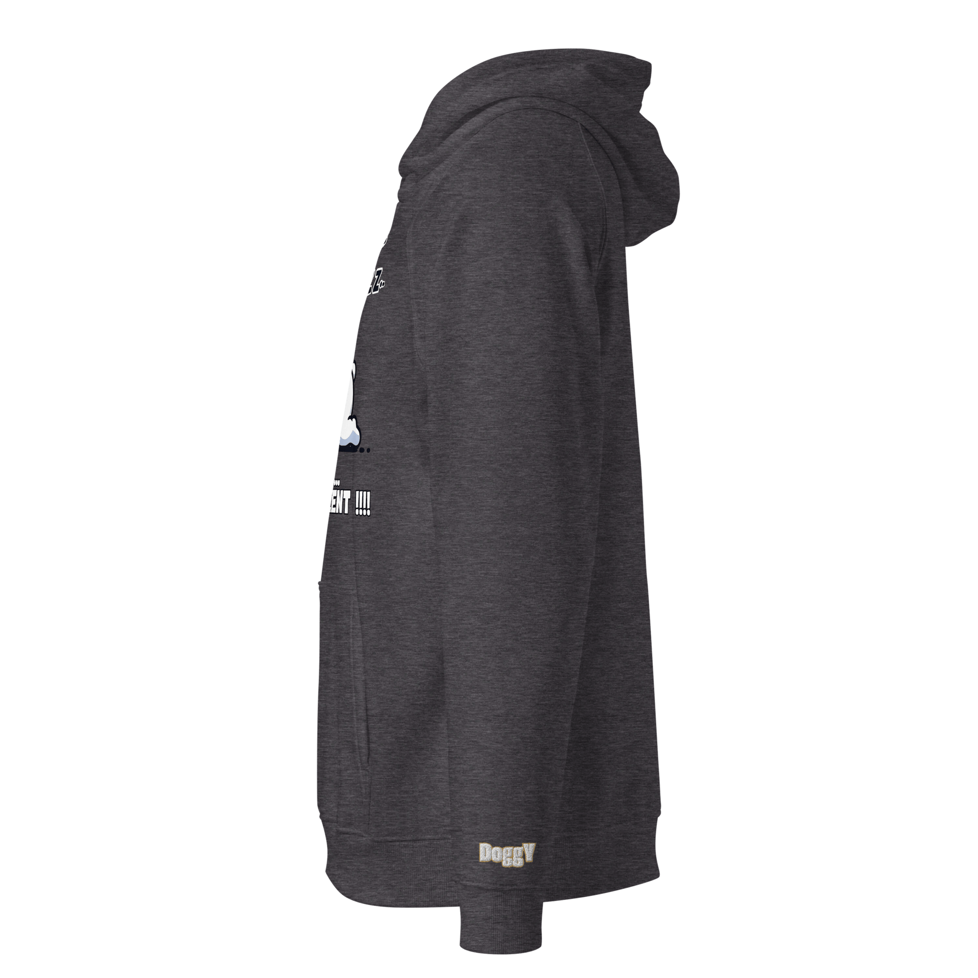Sweat à capuche écologique Raglan unisexe - Collection Bouledogue Français - Doggy Trend