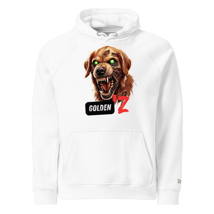Sweat à capuche écologique Raglan unisexe - Collection Golden Retriever - Doggy Trend