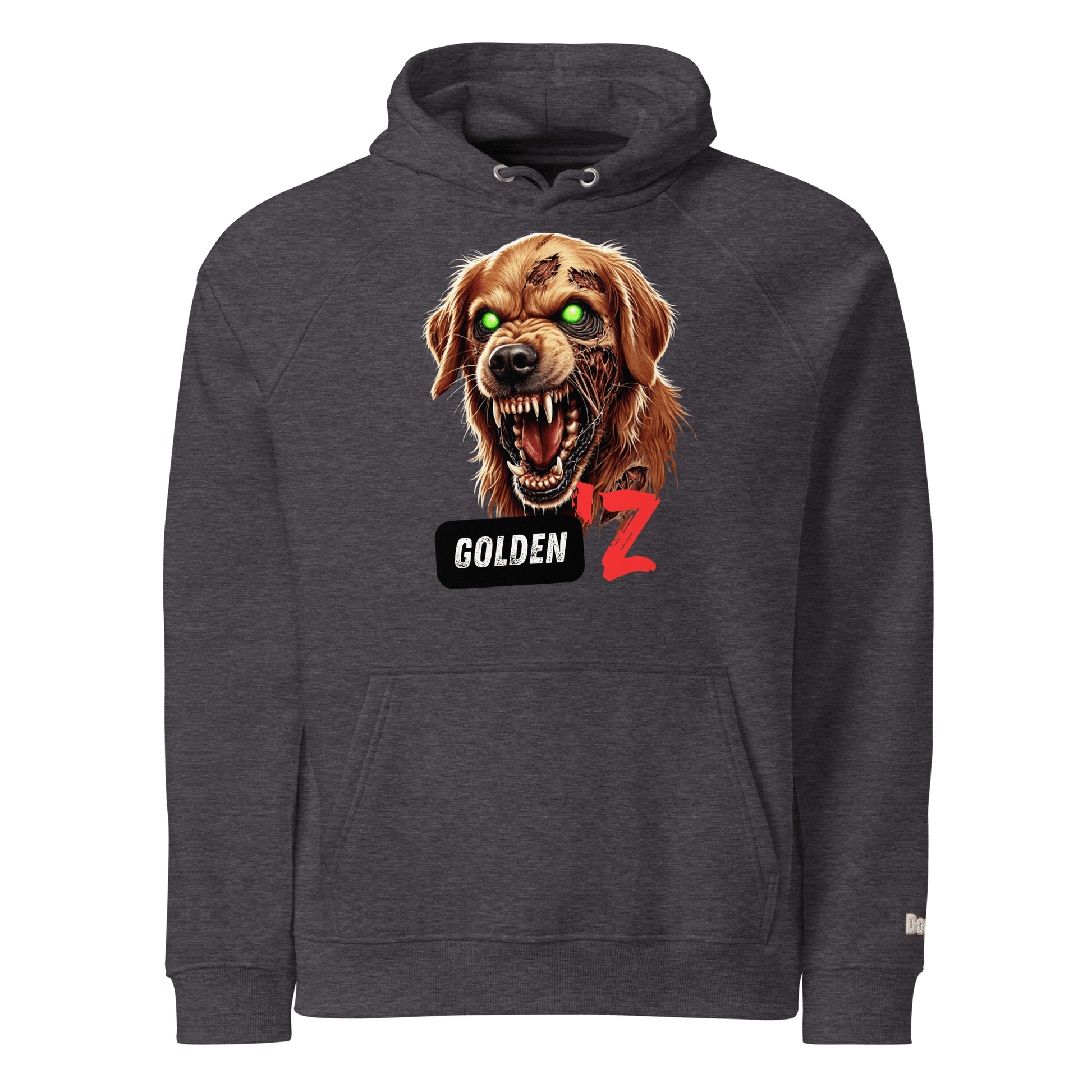 Sweat à capuche écologique Raglan unisexe - Collection Golden Retriever - Doggy Trend