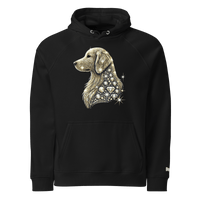 Sweat à capuche écologique Raglan unisexe - Collection Golden Retriever - Doggy Trend