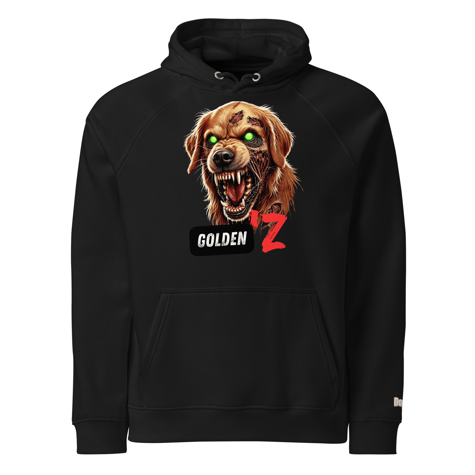 Sweat à capuche écologique Raglan unisexe - Collection Golden Retriever - Doggy Trend