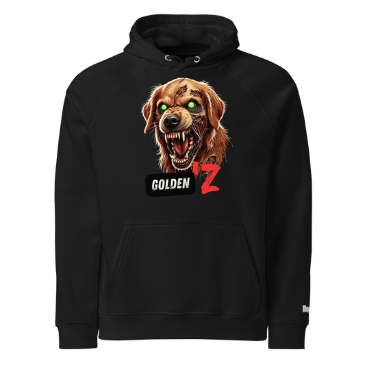 Sweat à capuche écologique Raglan unisexe - Collection Golden Retriever - Doggy Trend