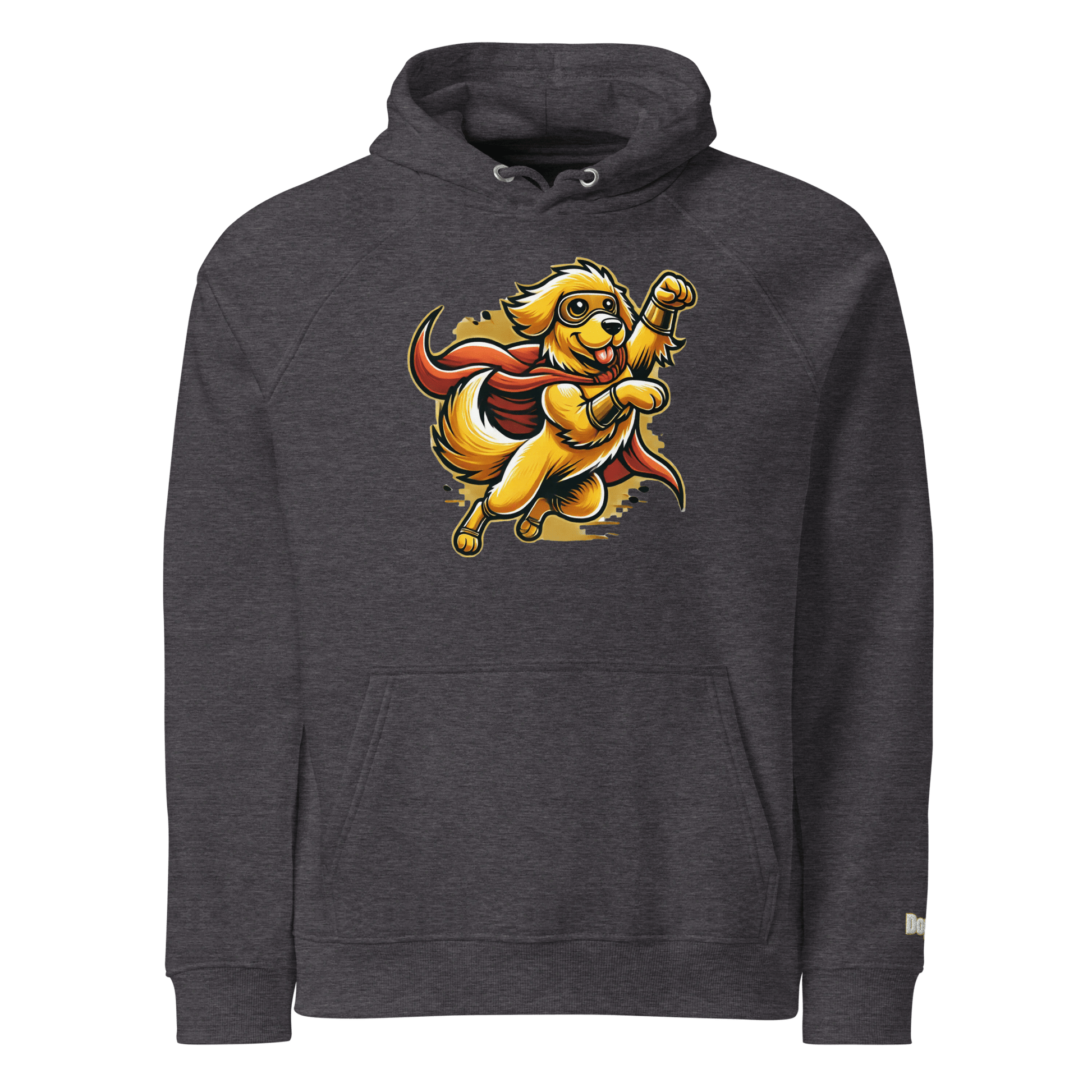 Sweat à capuche écologique Raglan unisexe - Collection Golden Retriever - Doggy Trend