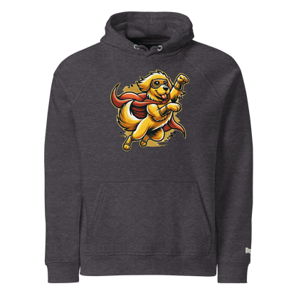 Sweat à capuche écologique Raglan unisexe - Collection Golden Retriever - Doggy Trend