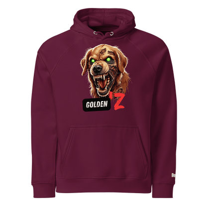 Sweat à capuche écologique Raglan unisexe - Collection Golden Retriever - Doggy Trend