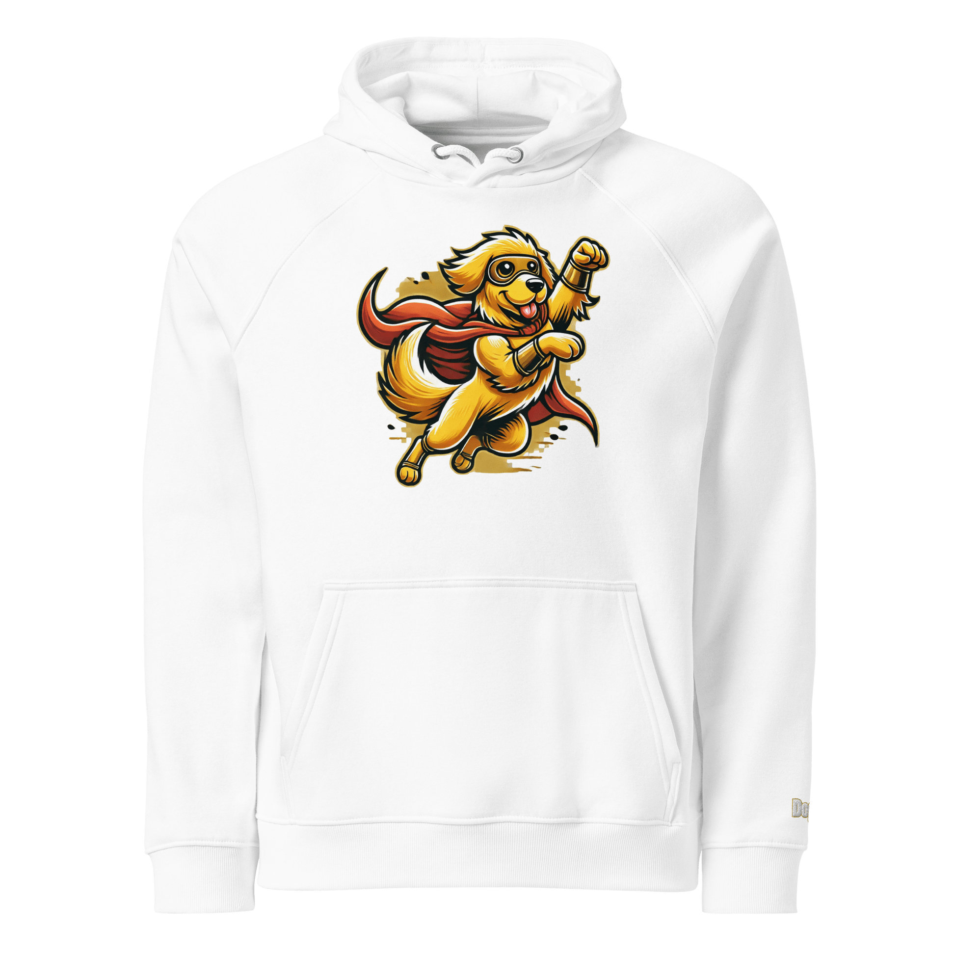 Sweat à capuche écologique Raglan unisexe - Collection Golden Retriever - Doggy Trend