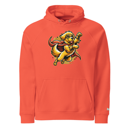 Sweat à capuche écologique Raglan unisexe - Collection Golden Retriever - Doggy Trend