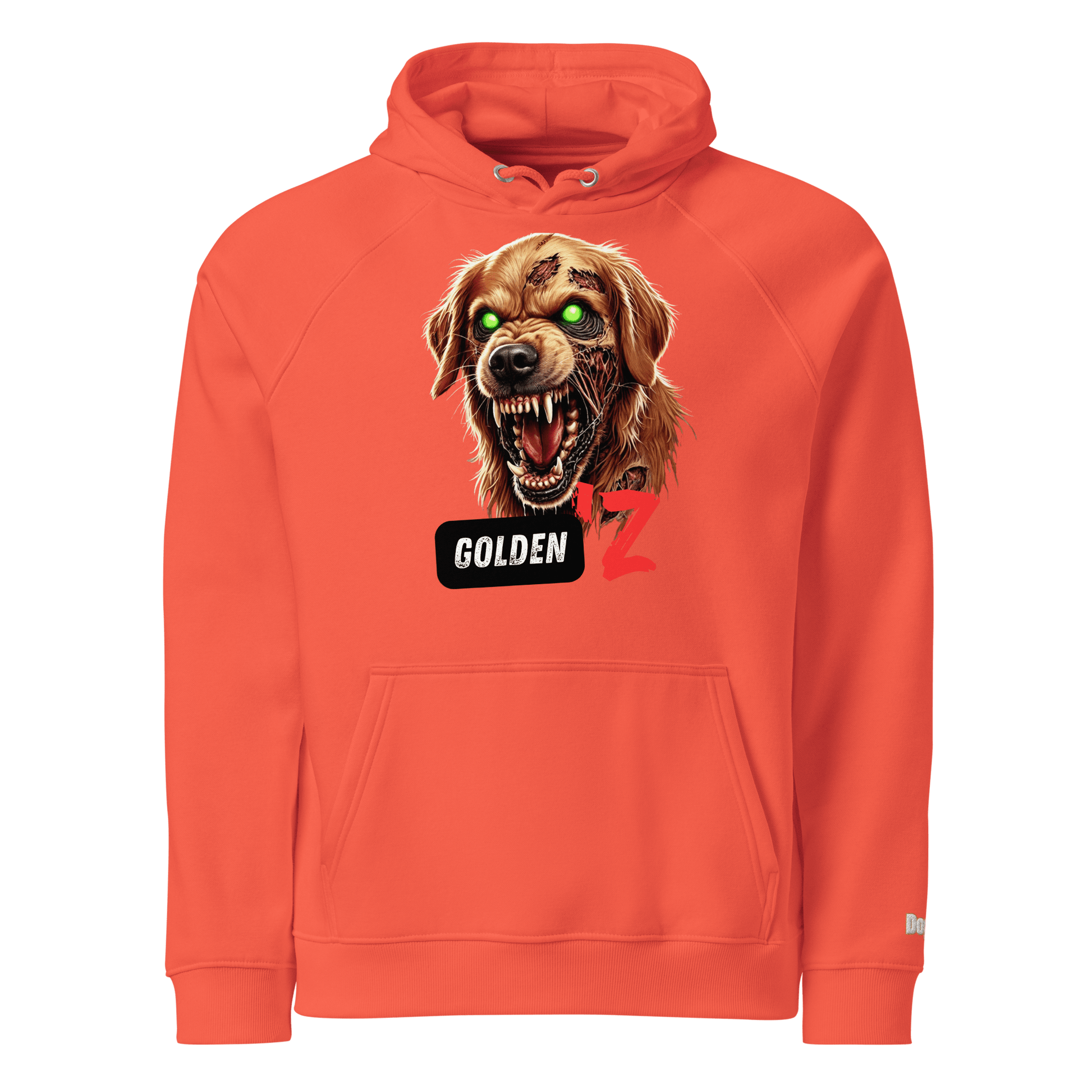 Sweat à capuche écologique Raglan unisexe - Collection Golden Retriever - Doggy Trend