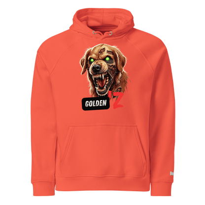 Sweat à capuche écologique Raglan unisexe - Collection Golden Retriever - Doggy Trend