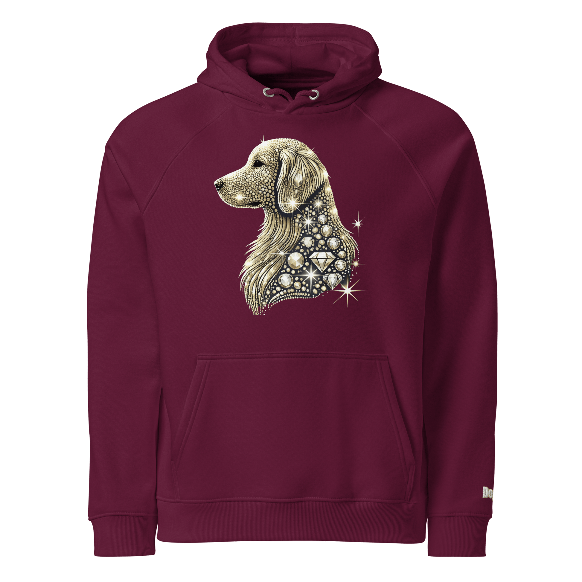 Sweat à capuche écologique Raglan unisexe - Collection Golden Retriever - Doggy Trend