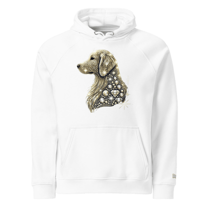 Sweat à capuche écologique Raglan unisexe - Collection Golden Retriever - Doggy Trend