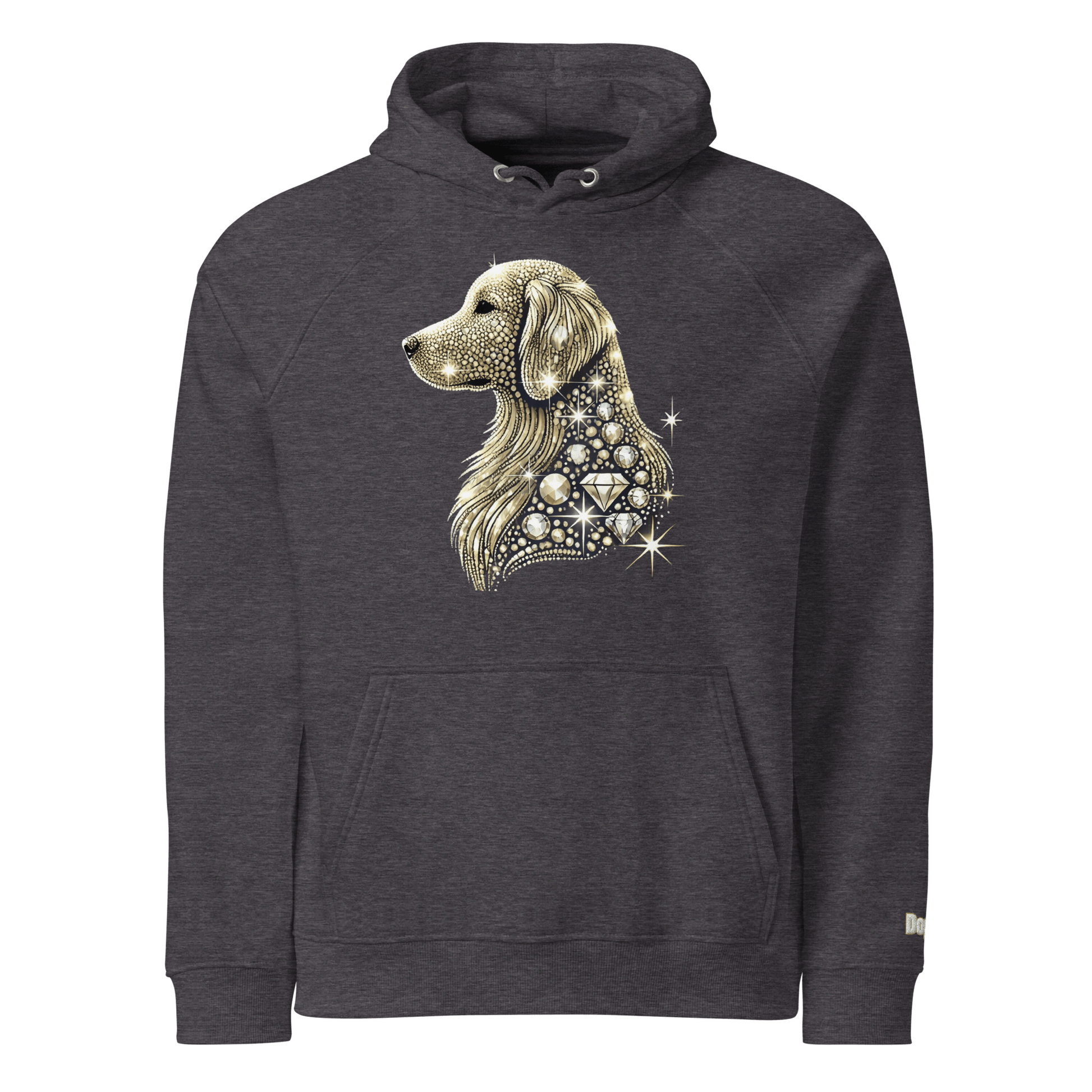 Sweat à capuche écologique Raglan unisexe - Collection Golden Retriever - Doggy Trend