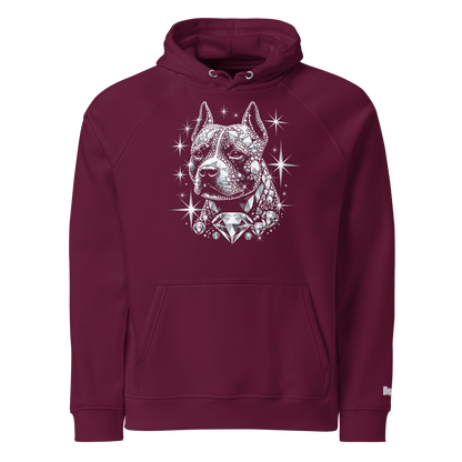 Sweat à capuche écologique Raglan unisexe - Collection Staffordshire Bull Terrier - Doggy Trend
